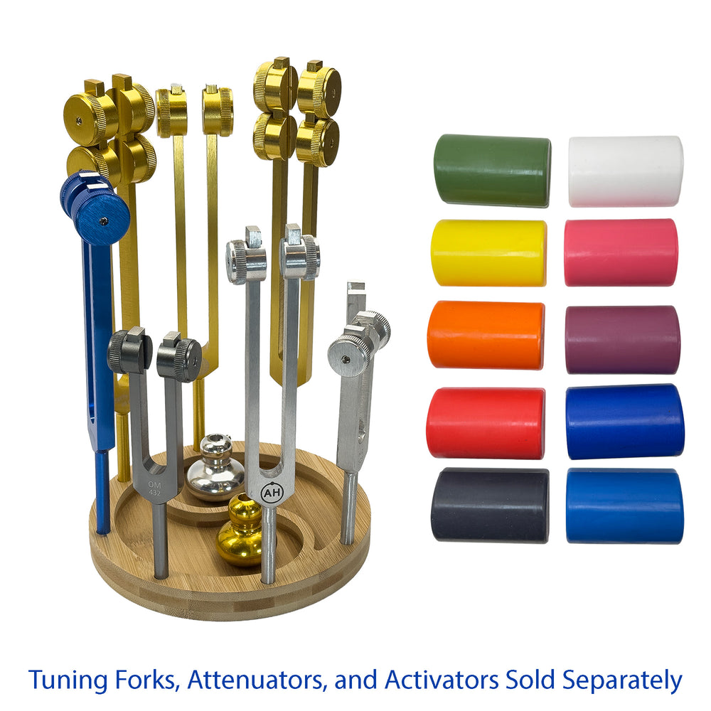 Eight-piece Yin Yang bamboo tuning fork holder product view