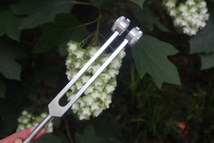 Schumann 93.96 Hz Tuning Fork with Gemstone Boot Handle Extender - Schumann Resonance - Sound Vibration, Energy Vibration - Attenuator Handle Extender with 10mm Crystal (Copy)