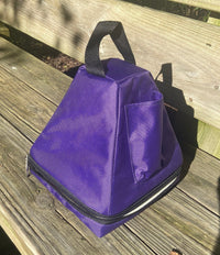 8” Rainbow Quartz Crystal Singing Pyramid Sound Vibration Musical Instrument With Crystal Striker And Padded Carry Case