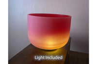Horizon - 528Hz 8" Root Chakra C Note 99.9% Quartz Crystal Singing Bowl, Rubber Mallet, With Padded Carry Case, 174 Hz Solfeggio Tuning Fork