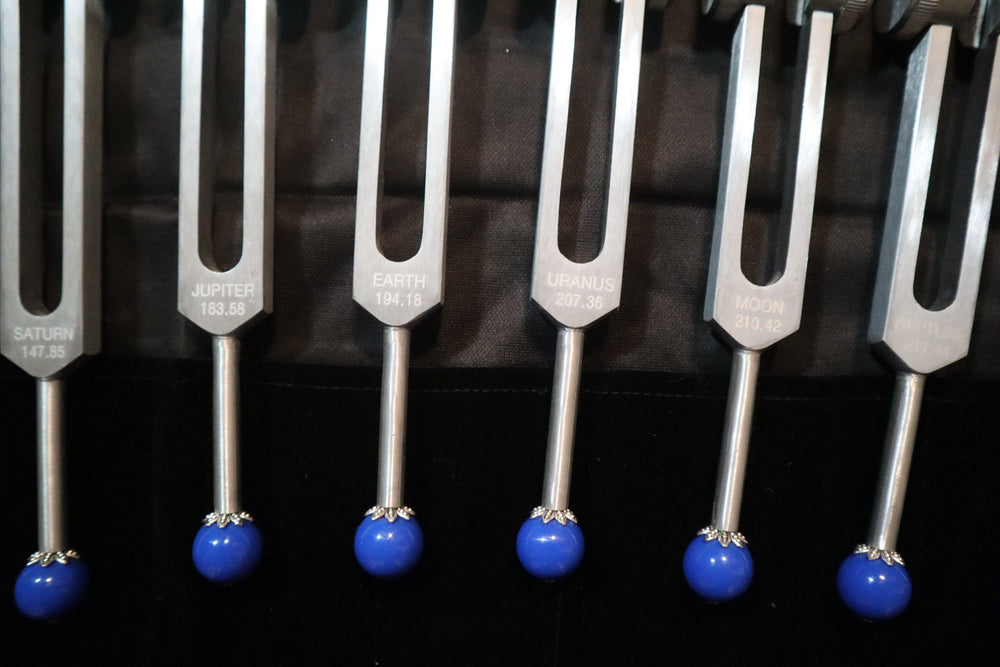 20pc Solfeggio and Planetary Tuning Fork Bundle - Professionally Tuned .25 - Astrology, Solfeggio, Sound Vibration, Bio-field