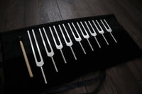 9pc Unweighted Set Of All 9 Solfeggio Frequencies - Silver, Bio-field, Sound Vibration