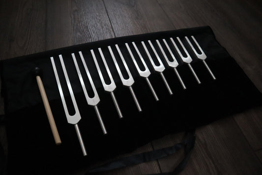 9pc Unweighted Set Of All 9 Solfeggio Frequencies - Silver, Bio-field, Sound Vibration