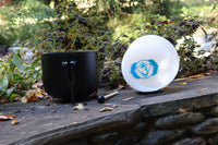 432 Hz Gravity Bowl, 3rd Eye Bowl, and 528 Hz Solfeggio Tuning Fork Bundle - Solar Plexus and 3rd Eye Chakra Bowls, Mallet, O-Ring, Case