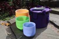 Myriad Melodies' Iridescent Light Partial Set Perfect Pitch 432 Hz - 3pc or 4pc - 1 Case, 1 Mallet, 1 Suede Striker,