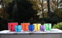 Myriad Melodies' Perfect Pitch 432 Hz Frosted Chakra Singing Bowl Set - 10 Chakra Tuning Forks - 10 Crystal Attenuators - Protective Cases