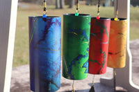 Melody Chimes 4pc Color Set - Played By The Wind All Elements Included Earth, Air, Water, Fire - Windbell, Sound Vibration