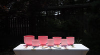 Myriad Melodies' Perfect Pitch (5 Cents) 432 Hz Light Pink Set - 10 Chakra Tuning Forks - 10 Crystal Attenuators - Protective Cases
