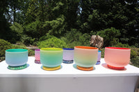 Myriad Melodies' Perfect Pitch (5 Cents) - 432Hz 3pc or 4pc Partial Set - 6-12 Chakra Light Singing Bowls - Case, Mallet, Suede Striker,