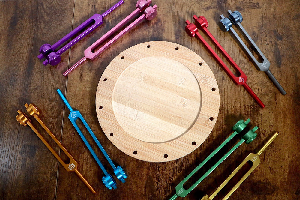 12pc Add-on Holder - Pairs with 10pc Holder - Professionally Crafted Tuning Fork Holder, Sound Vibration