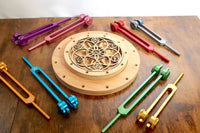 12pc Add-on Holder - Pairs with 10pc Holder - Professionally Crafted Tuning Fork Holder, Sound Vibration