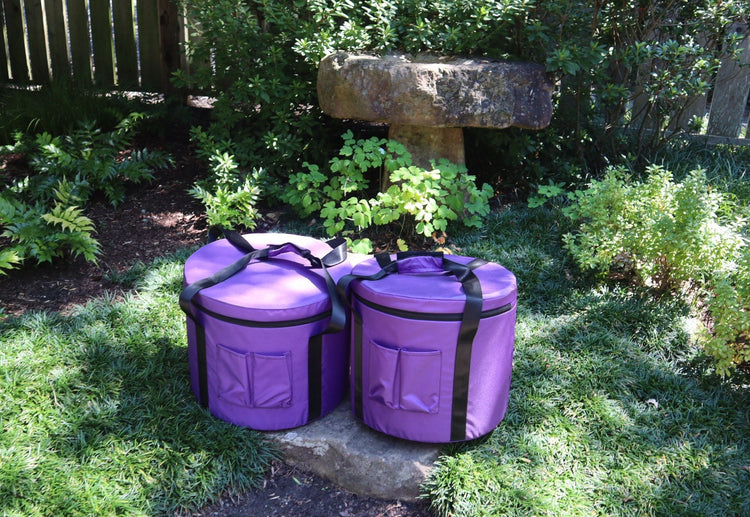 Myriad Melodies' Perfect Pitch (5 Cents) 432HZ Chakra Symbol Crystal Singing Bowl 7pc Set - 2 Cases, 2 Mallets, 2 Suede Strikers, 8 O-Rings