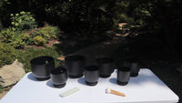 Myriad Melodies' Perfect Pitch (5 Cents) 432 Hz 6-12 Gravity Bowl Set - 2 Black Cases, Cushions, O-Rings, 2 Mallets 2 Strikers