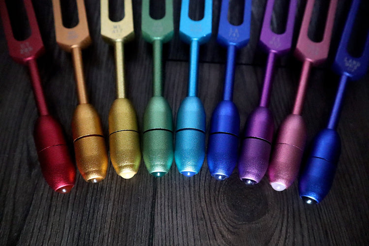 Myriad Melodies' Professionally Tuned .25 9pc Solfeggio - Weighted Set Of All 9 Solfeggio Frequencies Best Tuning Forks For - Biofield