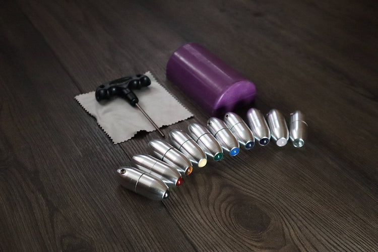 9pc Unweighted Set Of All 9 Solfeggio Frequencies - Silver, Bio-field, Sound Vibration