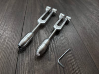 Perfect Fifth Harmonic Yin and Yang Tuning Fork Set - C 256 Hz G 384 Hz, Weighted, Bio-field Therapy