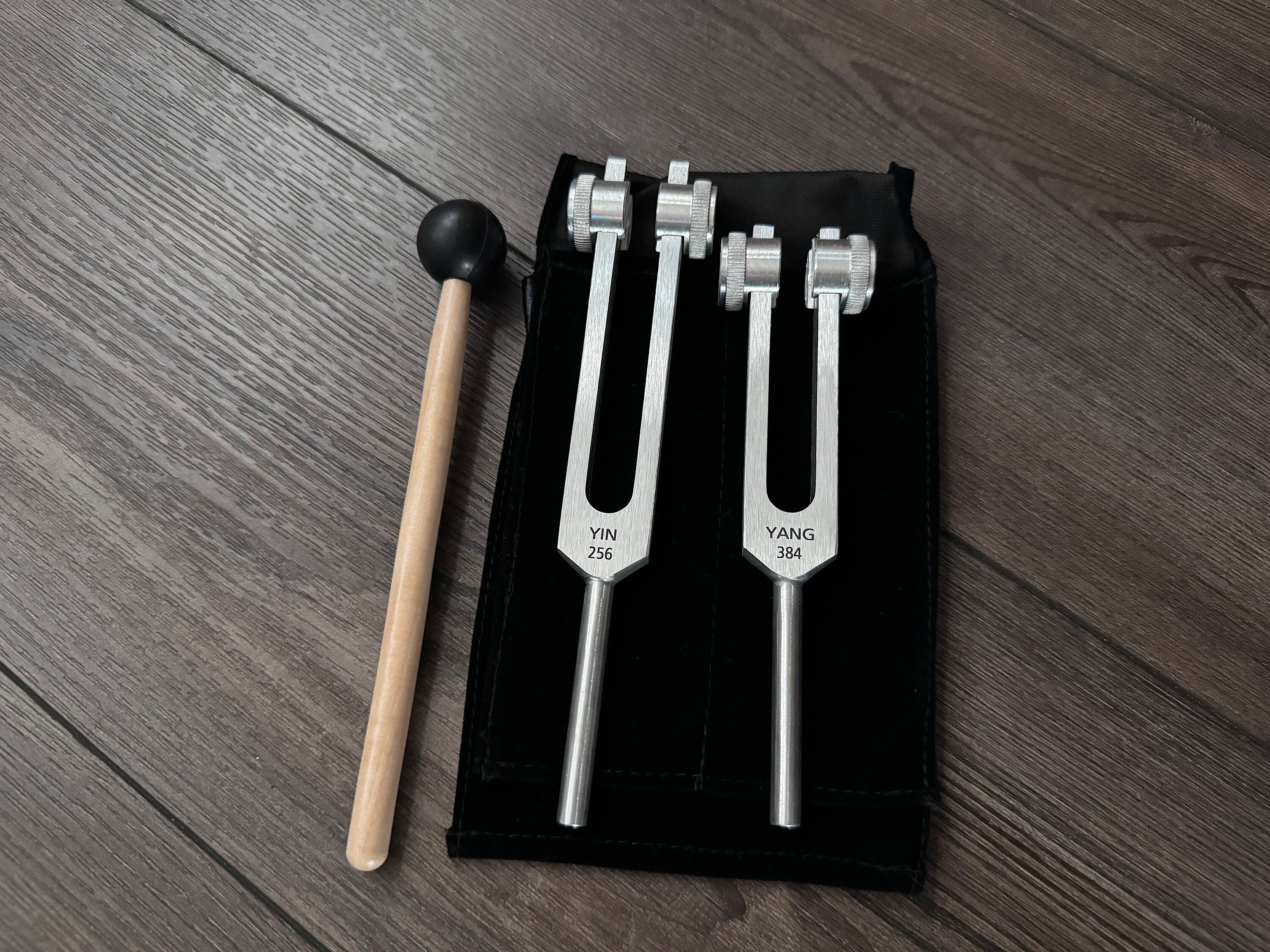 Perfect Fifth Harmonic Yin and Yang Tuning Fork Set