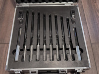 Myriad Melodies' 8pc Crystal Tuning Fork Set - 10mm - Notes CDEFGABC5, Crystal Vibration, Biofield, Sound Vibration