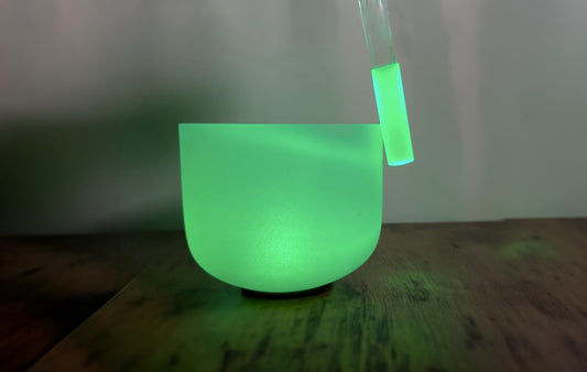 Rainbow Acrylic Striker - Rainbow Illumination Effect for Sound Baths, Performances, and Social Media Content - Singing Bowl Accessory