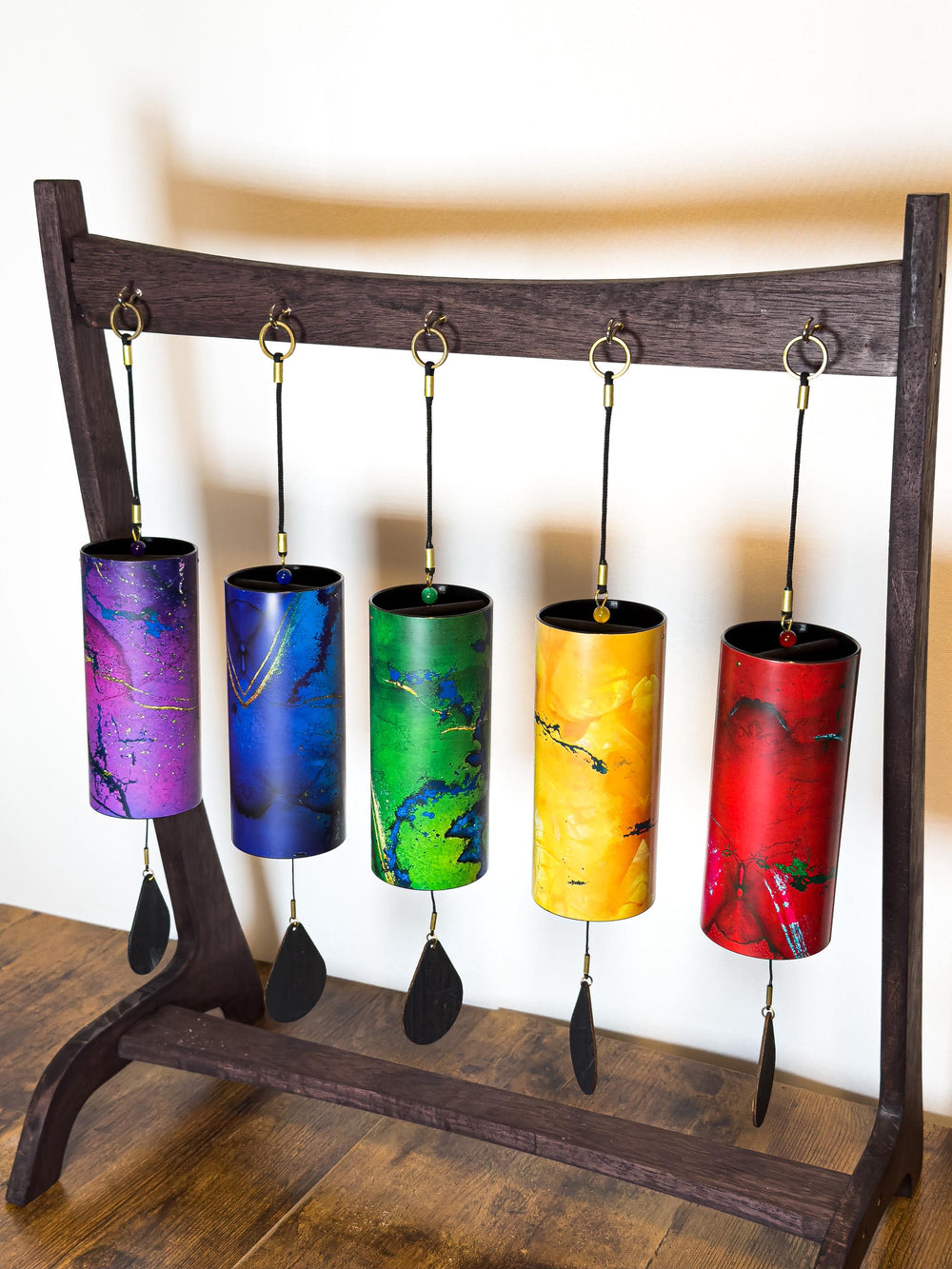 4pc or 5pc Walnut Stand for Melody Chimes