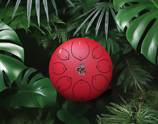 Coiled Serpent - 8" Steel Tongue Drum - F Key - Rebirth and Transformation, Shamanic Drum, Ethereal Drum Vibration, Tank Drum