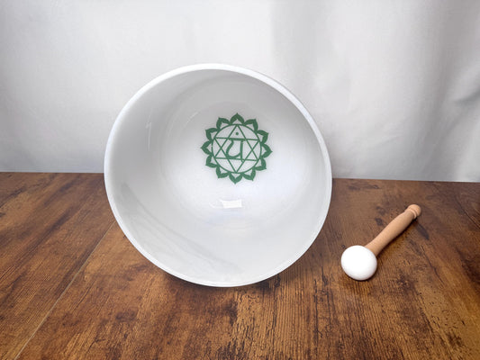 Myriad Melodies' 432Hz 9" Heart Chakra F Note - Chakra Printed Engram - Crystal Vibration, Biofield, Sound Vibration