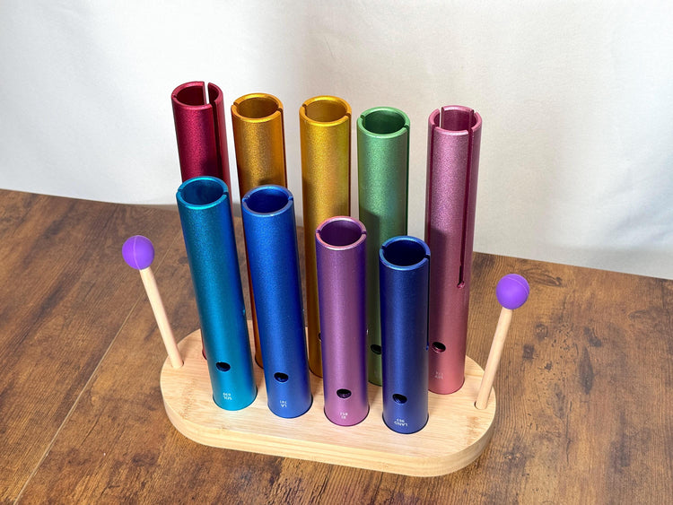 Solfeggio Tube Holder - 10pc Holder for Solfeggio Tubes - Professionally Crafted Holder, Beautiful Aesthetic, Accessory for Tubes, Vibration