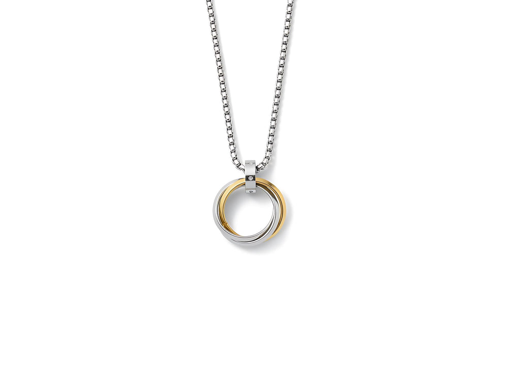 Three Rings Mystical Beauty Charm Necklace: Unique Gift For Him or Her, Spiritual Symbols