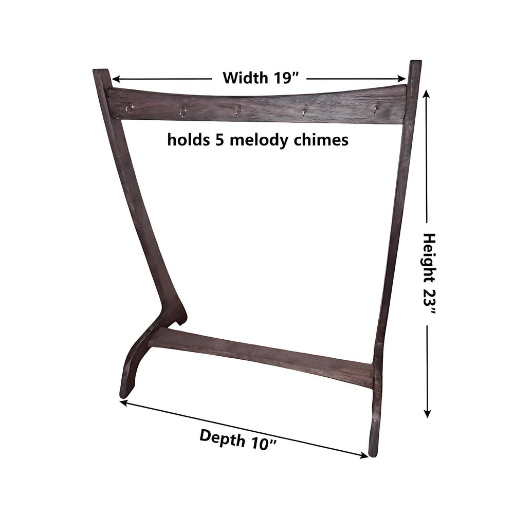 4pc or 5pc Walnut Stand for Melody Chimes