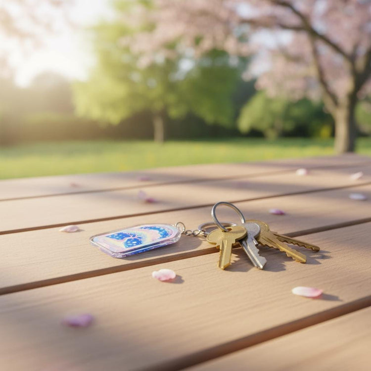 Tree of Life Rainbow Colors - Mystical Acrylic Keychain: Unique Gift For Him or Her, Spiritual Symbols
