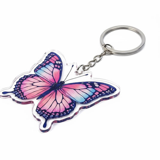 Watercolor Butterfly Charm - Mystical Acrylic Keychain: Unique Gift For Him or Her, Spiritual Symbols