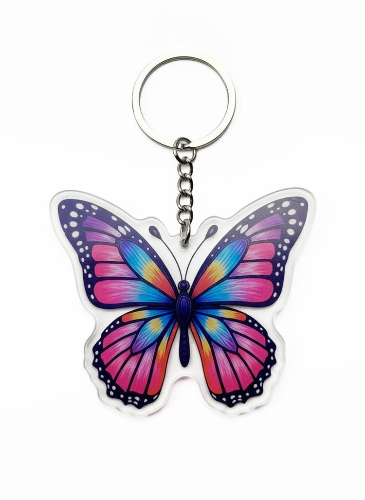 Illuminating Butterfly Charm - Mystical Acrylic Keychain: Unique Gift For Him or Her, Spiritual Symbols