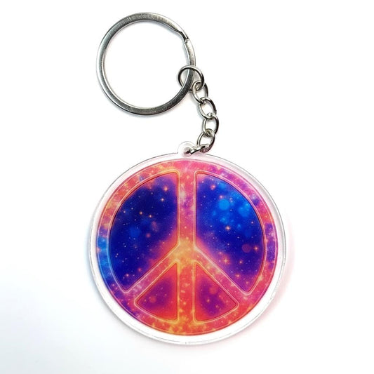 Peace Charm - Mystical Acrylic Keychain: Unique Gift For Him or Her, Spiritual Symbols
