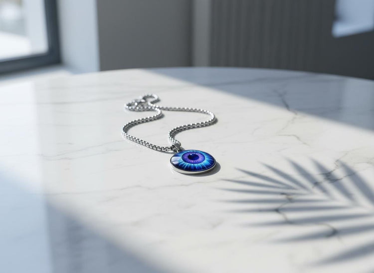 Third Eye Vision Mystical Beauty Charm Necklace: Unique Gift For Him or Her, Spiritual Symbols