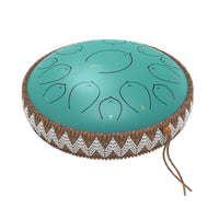 Harmonic Lotus 14" Steel Tongue Drum with Carry Case - 15 Note C Tune