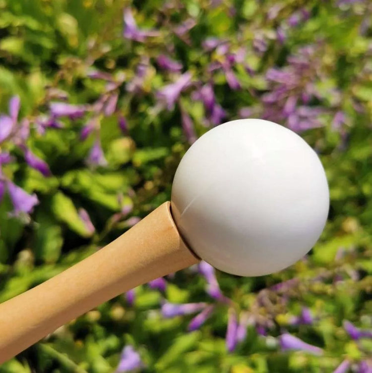 Iridescent Light 8" Singing Bowl - 432 Hz 99.99% Quartz Crystal Singing Bowl, Cushion, And Mallet