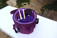 Myriad Melodies' Perfect Pitch 432 Hz Frosted Chakra Color Singing Bowl Set - 1 Heavy Duty Case, 2 Mallets, Bio-field,