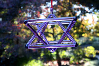 8" Chakra Color Quartz Crystal Singing Merkabas - Sound Vibration - Musical Instrument With Crystal Striker And Padded Carry Case