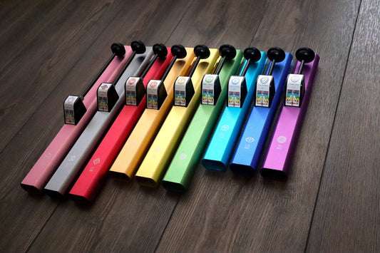Myriad Melodies' Solfeggio Tubes - Self-Activating - Full Set Of 9 Frequencies For Vibration, Metal Case, Bio-field, Sound Vibration
