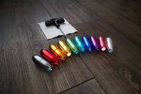 Myriad Melodies' Perfect Pitch 432 Hz Iridescent Light Singing Bowl Set - 10 Chakra Tuning Forks - 10 Crystal Attenuators - Protective Cases
