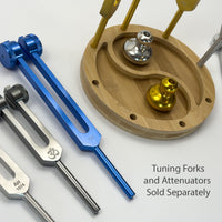 Eight-piece Yin Yang bamboo tuning fork holder arrangement