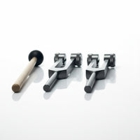 Gray Yin and Yang weighted tuning fork set — graphite finish product view 5