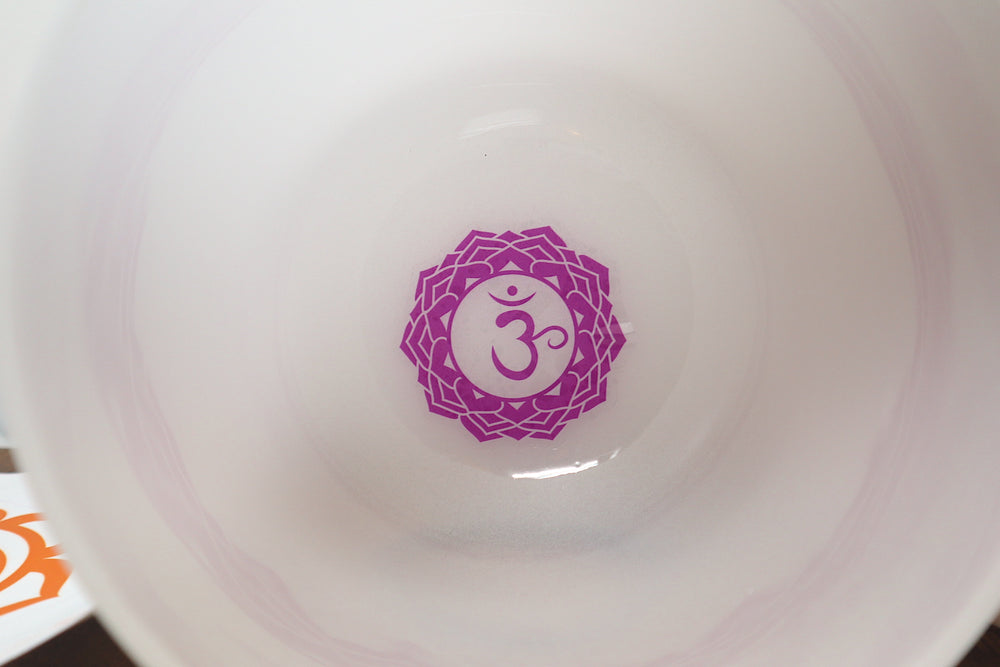 Frosted Crystal Singing Bowl for Sound Healing