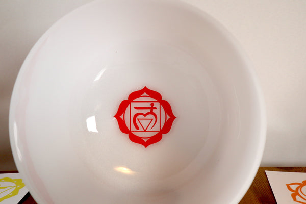 Chakra Engram Decals - Turn Any Frosted White 7pc Singing Bowl set Into A Chakra Printed Set - Performances, Symbolism, Visualization