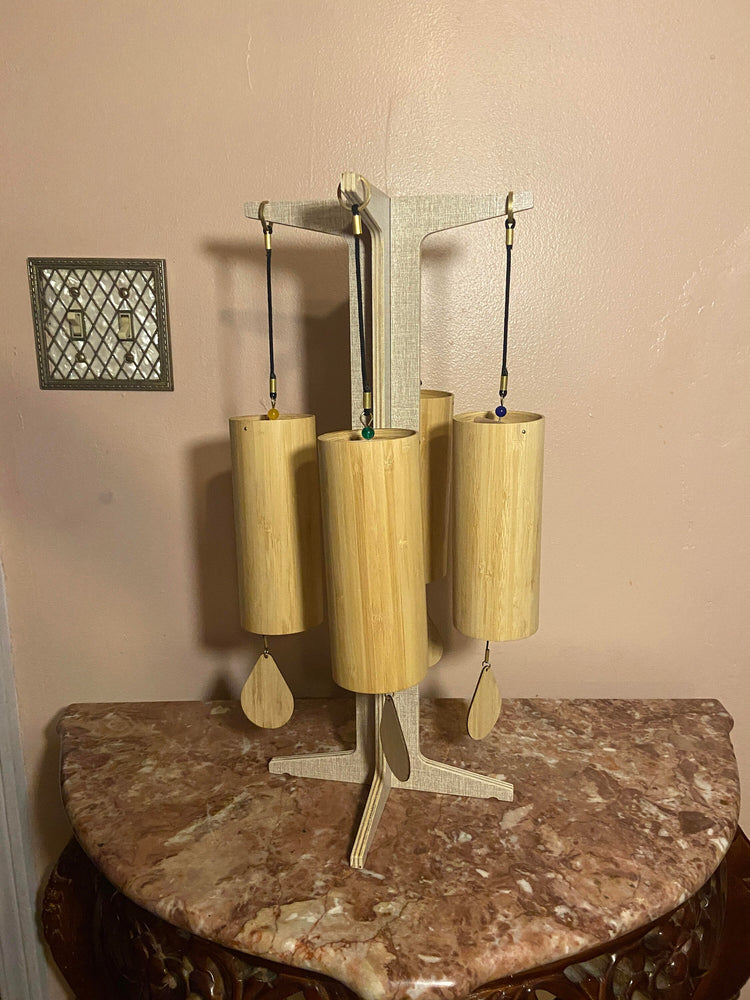 Melody Chimes 4pc Set - Played By The Wind All Elements Included Earth, Air, Water, Fire - Windbell, Sound Vibration
