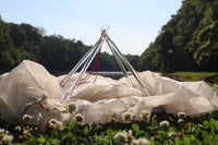 10” Clear Quartz Crystal Singing Pyramid Sound Vibration Musical Instrument With Carry Bag and Striker