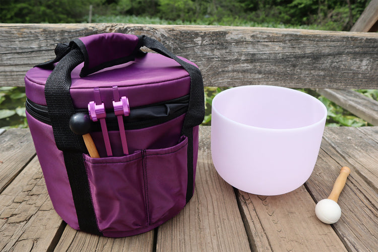 Heart Chakra and Merkaba Soul Purpose Tuning Fork Bundle - Perfect Pitch - Morganite Gemstone Infused, F-Note, Carry Bag, Gift For Her