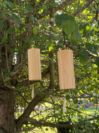 Melody Chimes 4pc Set - Played By The Wind All Elements Included Earth, Air, Water, Fire - Windbell, Sound Vibration