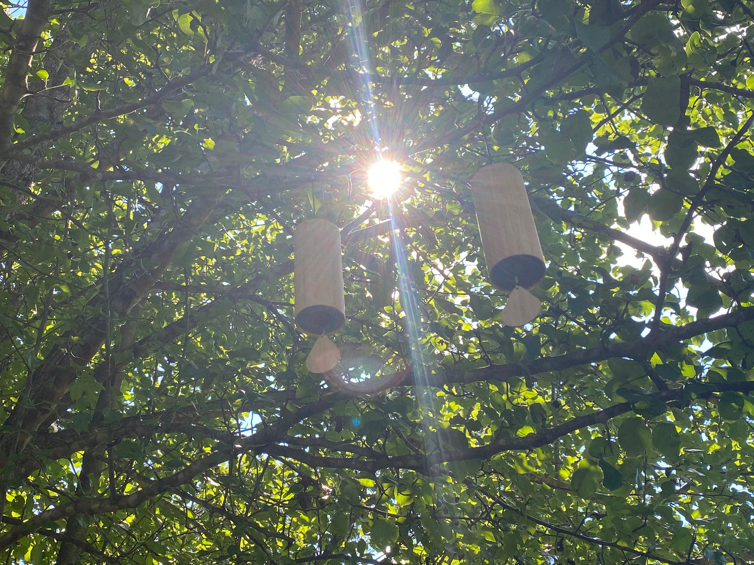 Melody Chimes 4pc Set - Played By The Wind All Elements Included Earth, Air, Water, Fire - Windbell, Sound Vibration