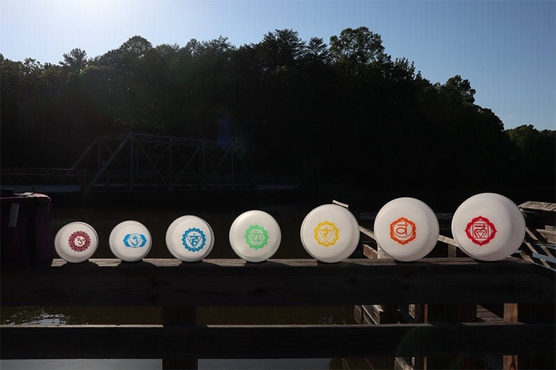 Myriad Melodies' Perfect Pitch (5 Cents) 432HZ Chakra Symbol Crystal Singing Bowl 7pc Set - 2 Cases, 2 Mallets, 2 Suede Strikers, 8 O-Rings